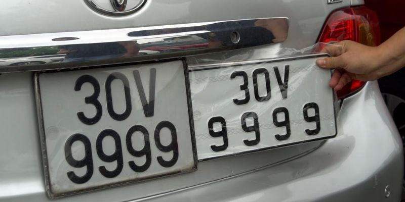 Cách nhận biết biển số xe giả và mức phạt mới nhất